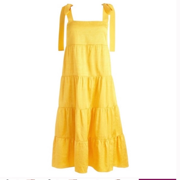 Alice + Olivia Cynthia Dress in Sunbeam Yellow NWT - Picture 3 of 11